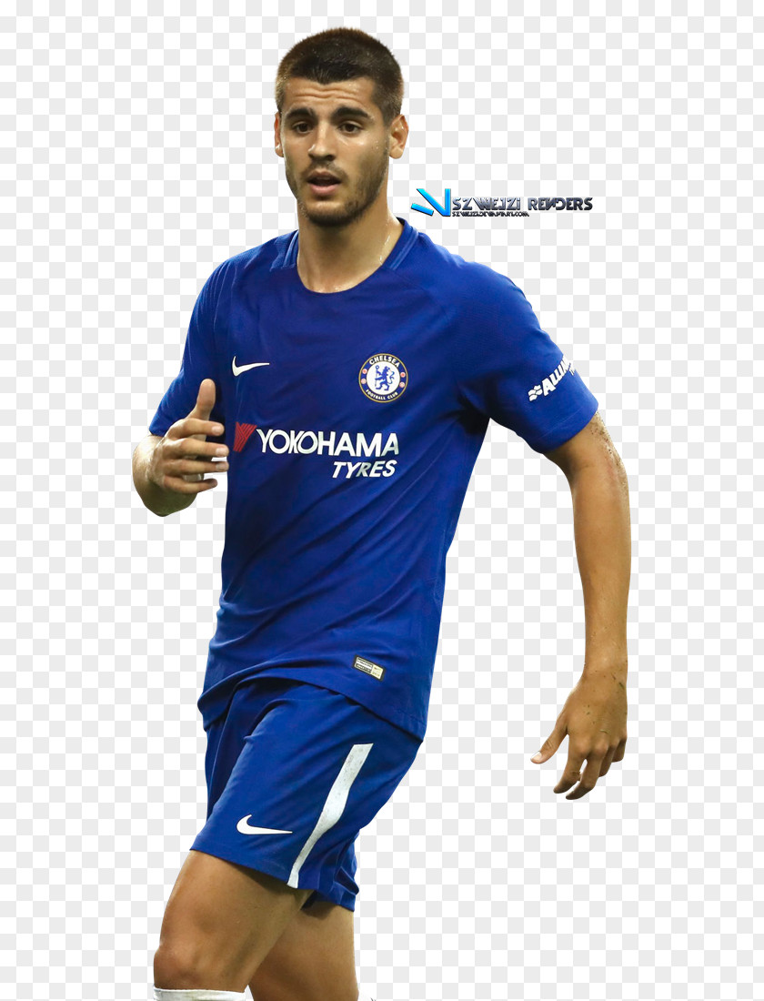 T-shirt Álvaro Morata Soccer Player Chelsea F.C. Football PNG