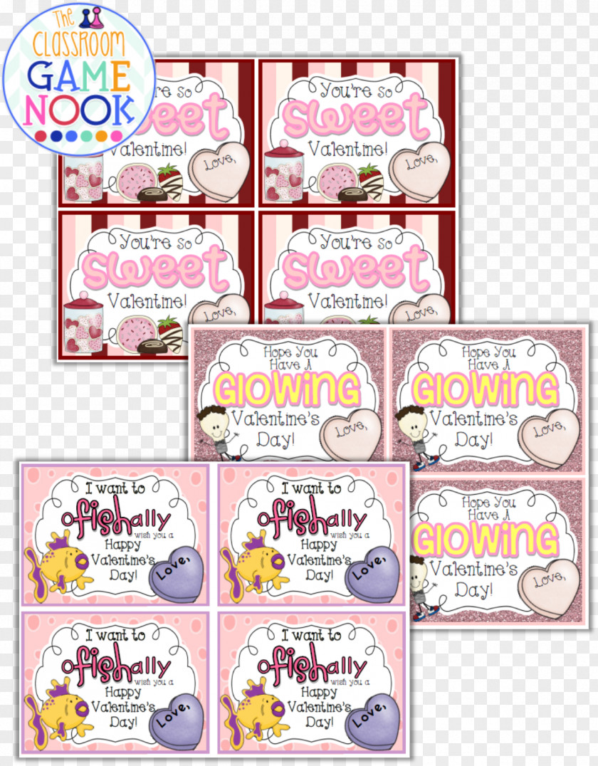 Valentines Day Greetings Line Party Font PNG