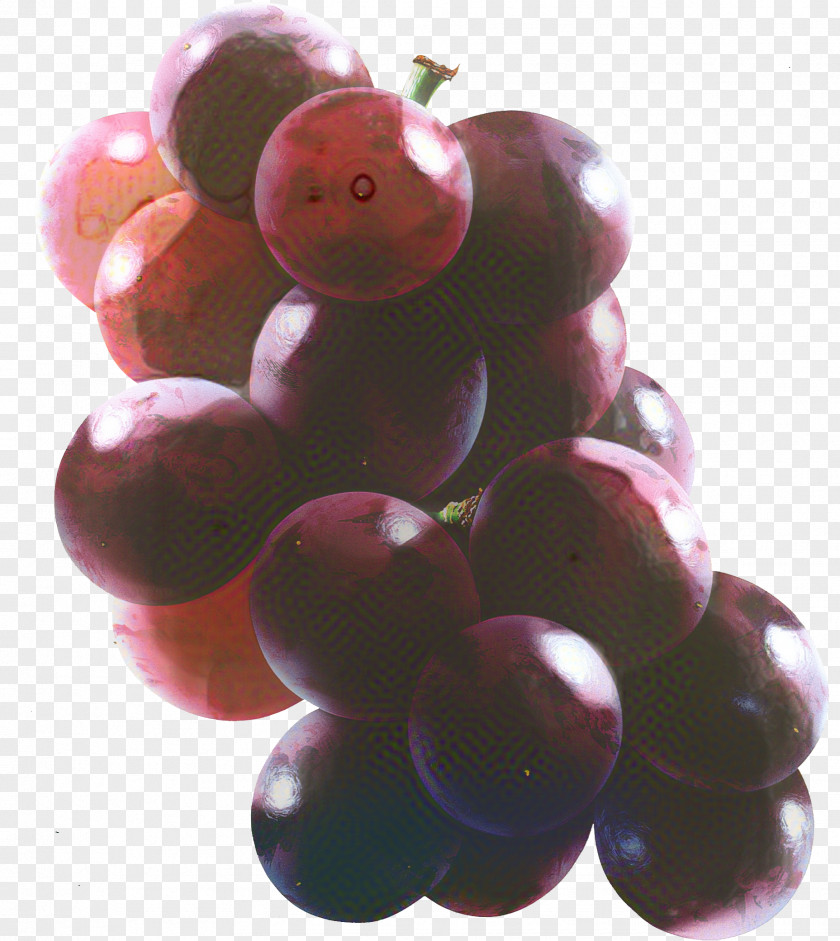 Magenta Berry Grape Cartoon PNG