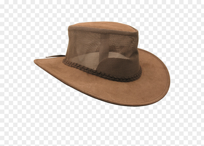Sun Hat Cowboy Bendigo Leather Mesh PNG