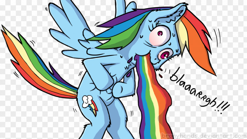 Throwingup Vomiting Rainbow Dash Pony Equestria PNG