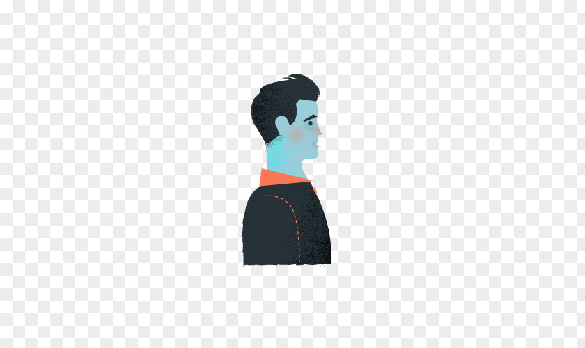 Men's Head Appears In Profile Cartoon Shoulder Illustration PNG