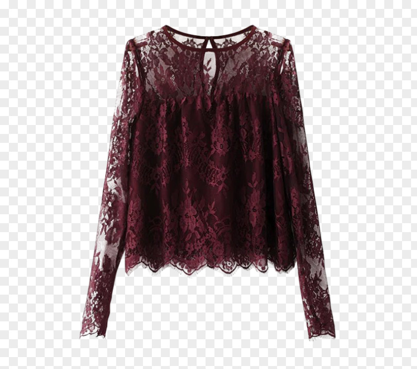 Clothing Blouse Lace Fashion Sleeve Shirt PNG