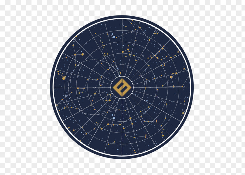 Cobalt Blue Constellation Slipmat PNG