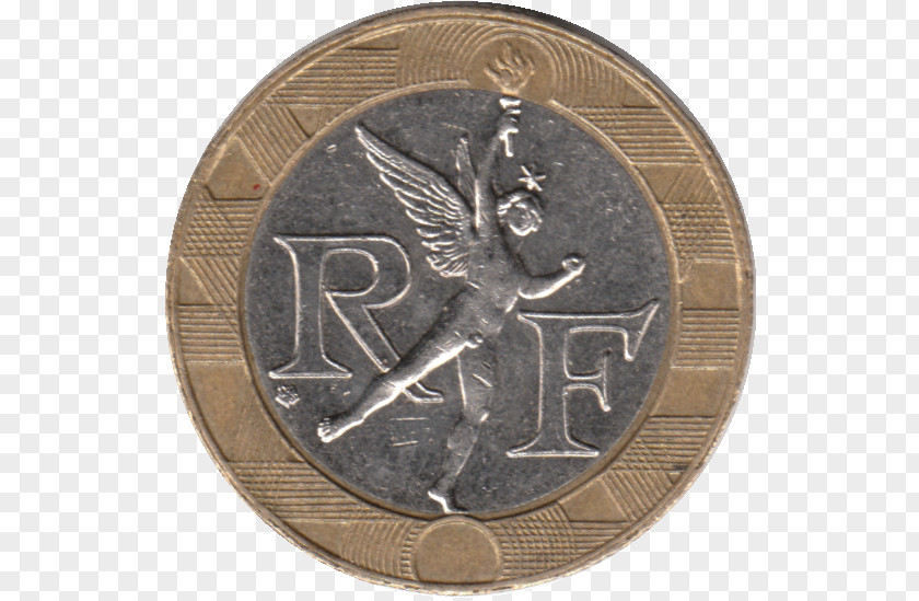 France Coin Currency French Franc PNG