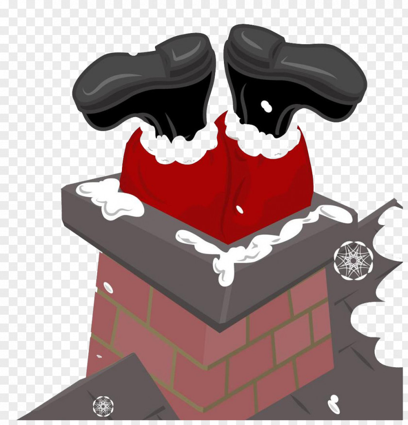 Santa Claus Giving Gifts Chimney Stock Photography Illustration PNG