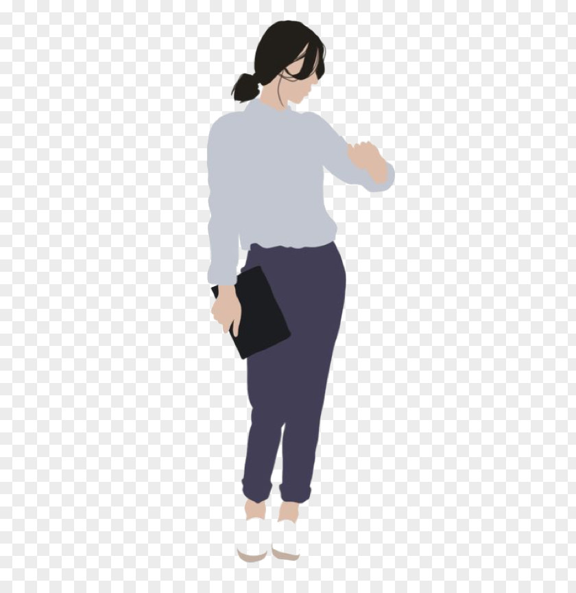 Businessperson Sleeve Standing Joint Trousers Gesture PNG