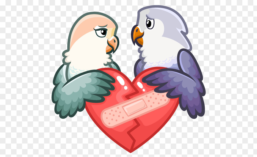 Lovebird Clip Art Sticker Telegram VKontakte PNG
