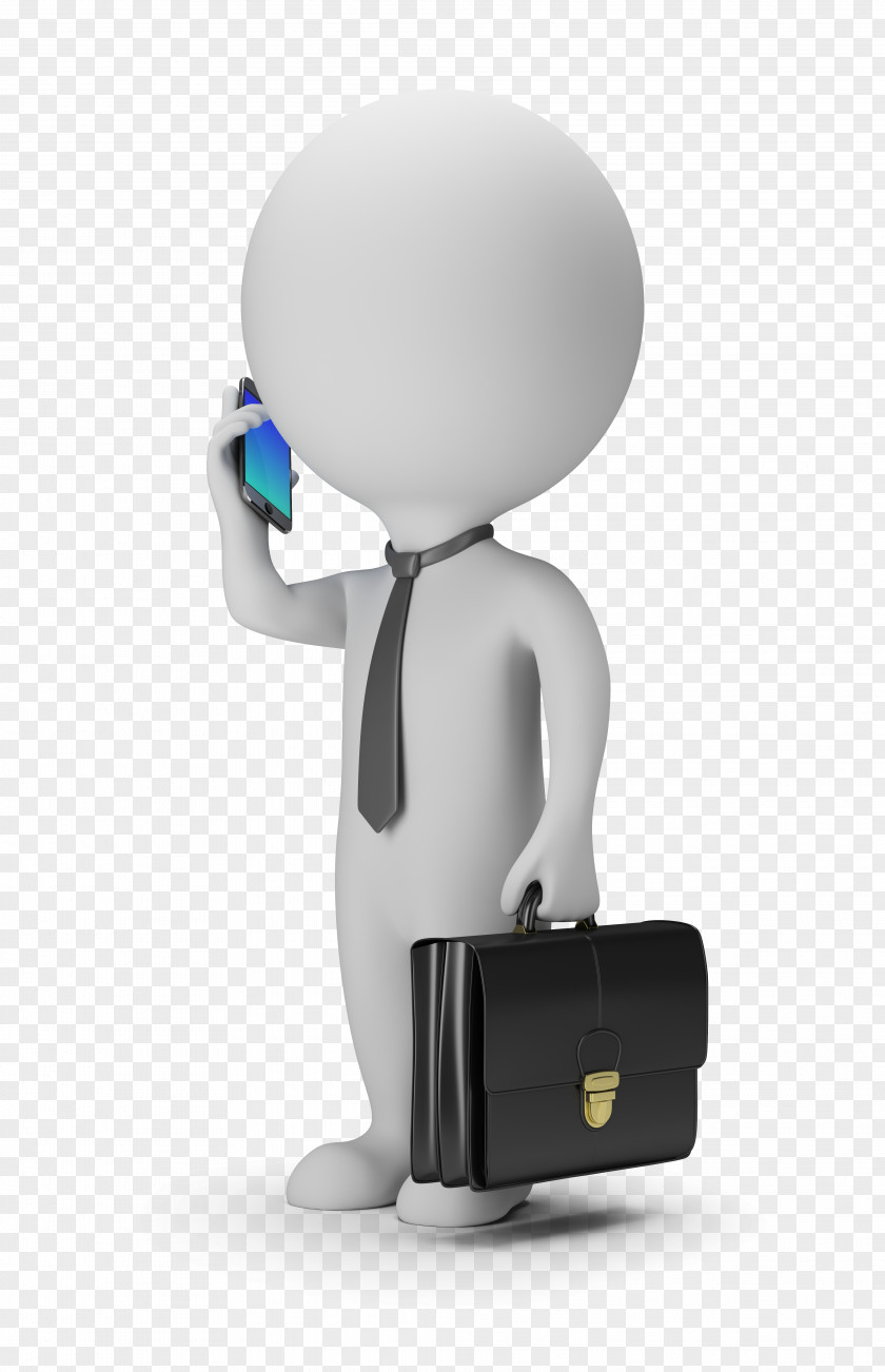 3D Man Answered The Phone Computer Graphics Stock Photography Royalty-free Icon PNG