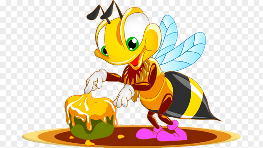 Bee Honey Insect Bumblebee PNG