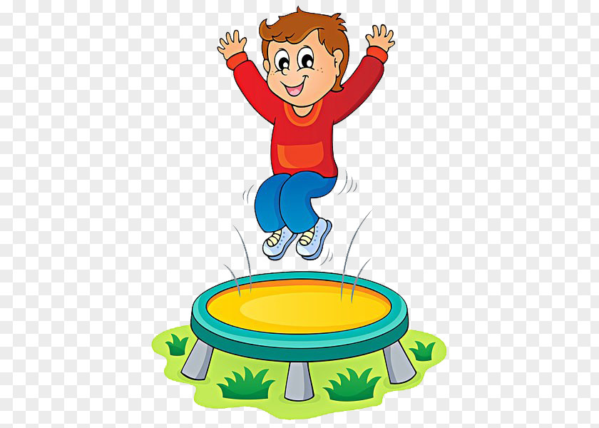 Child Jumping Trampoline Royalty-free Clip Art PNG