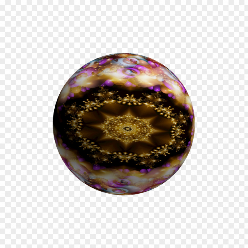 Planets Watercolor Bead Sphere PNG