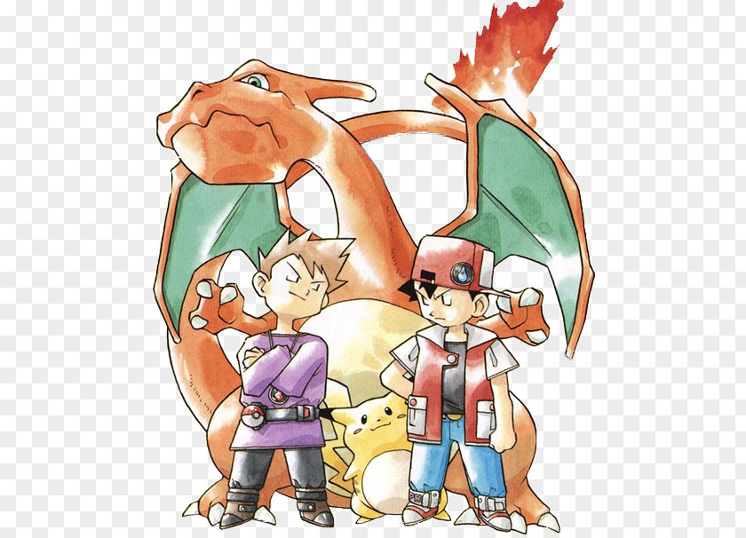 Pokémon Red And Blue Yellow Charizard Art PNG