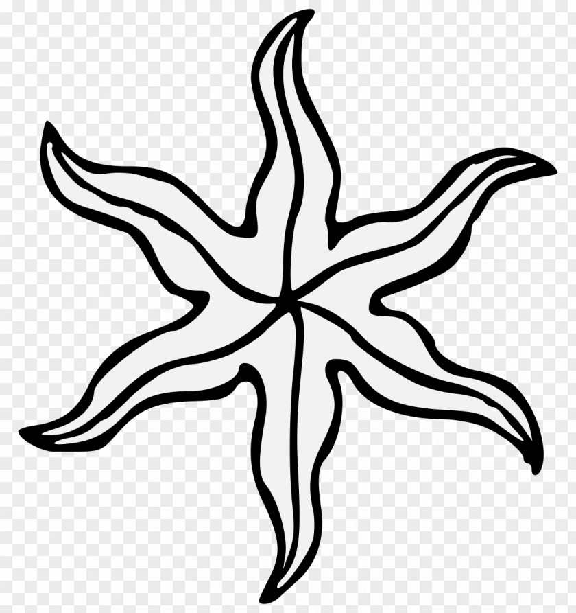 Star Starfish Heraldry Blazon Clip Art PNG