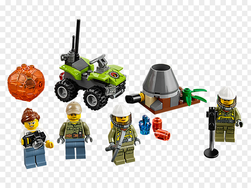 Toy Lego City LEGO 60120 Volcano Starter Set The Group Explorers Minifigure PNG