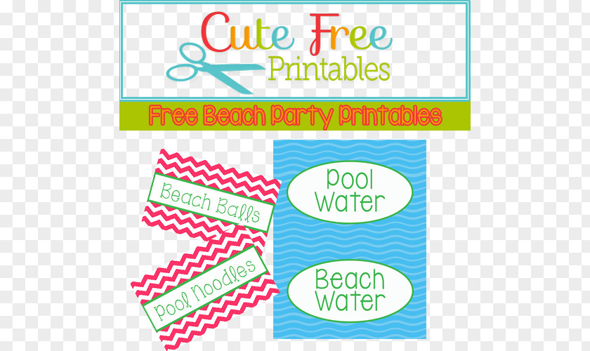Birthday Party Favor Swimming Pool Food PNG