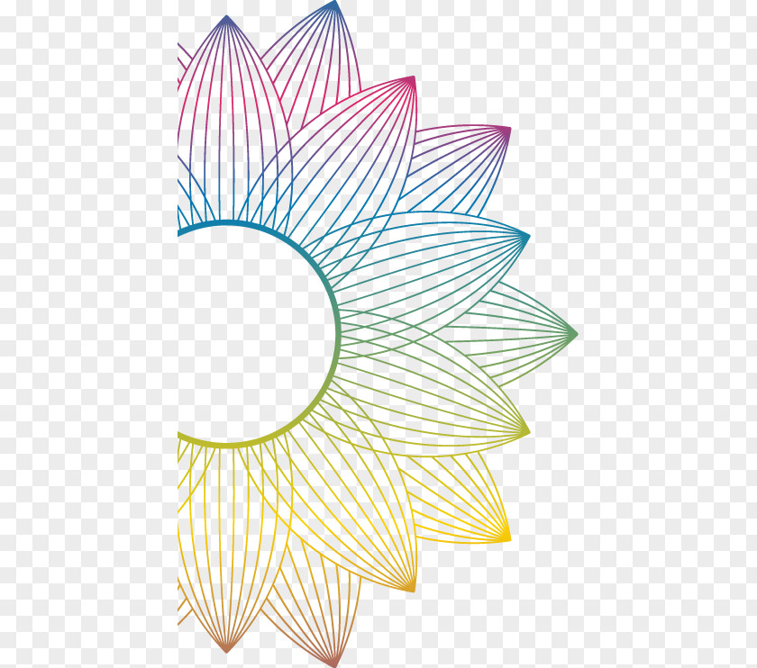 Colorful Cartoon Hand-painted Lotus Pattern Tea Leaf Grading Nelumbo Nucifera Motif PNG