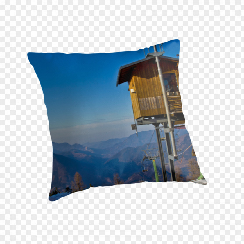 Ski Lift Cushion Throw Pillows Rectangle PNG