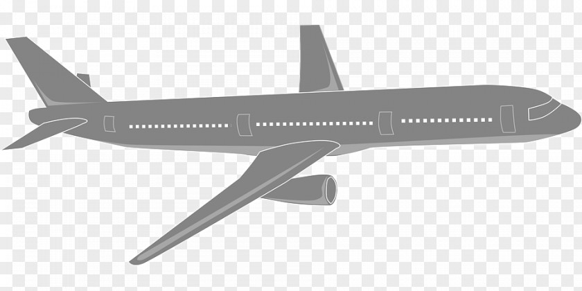 Airplane Clip Art Black And White Vector Graphics Image PNG