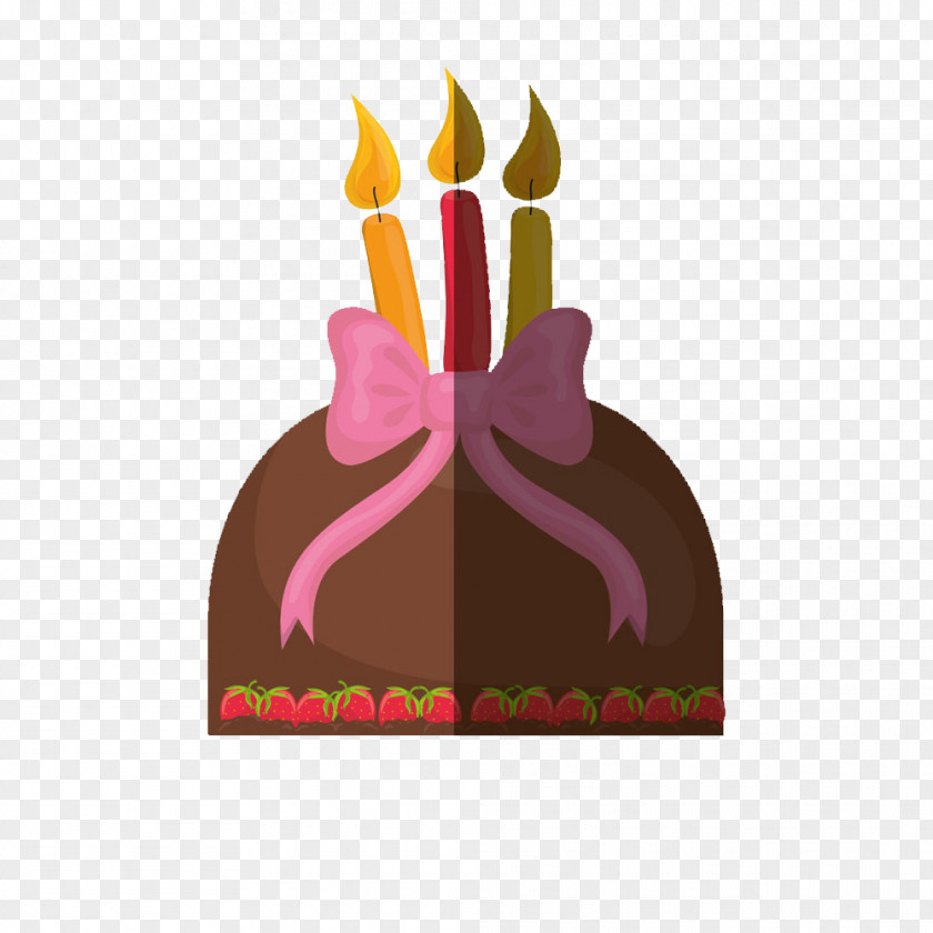 Bow Cake Birthday Shortcake Strawberry Cream Food PNG