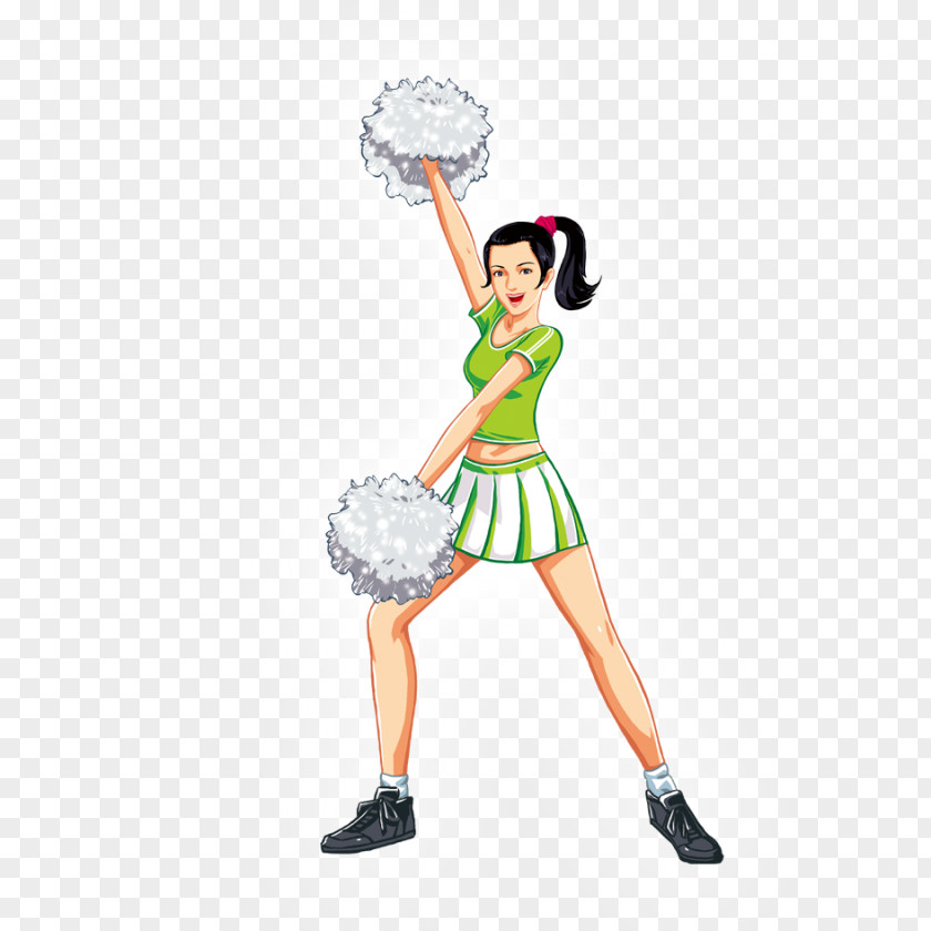 Cheerleading Aerobics Dance Illustration PNG