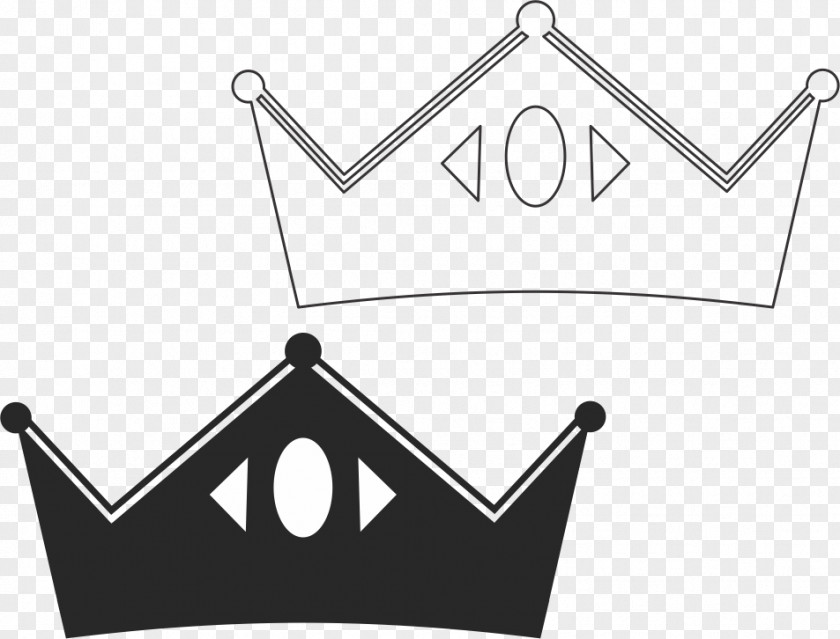Crown Silhouette Logo PNG
