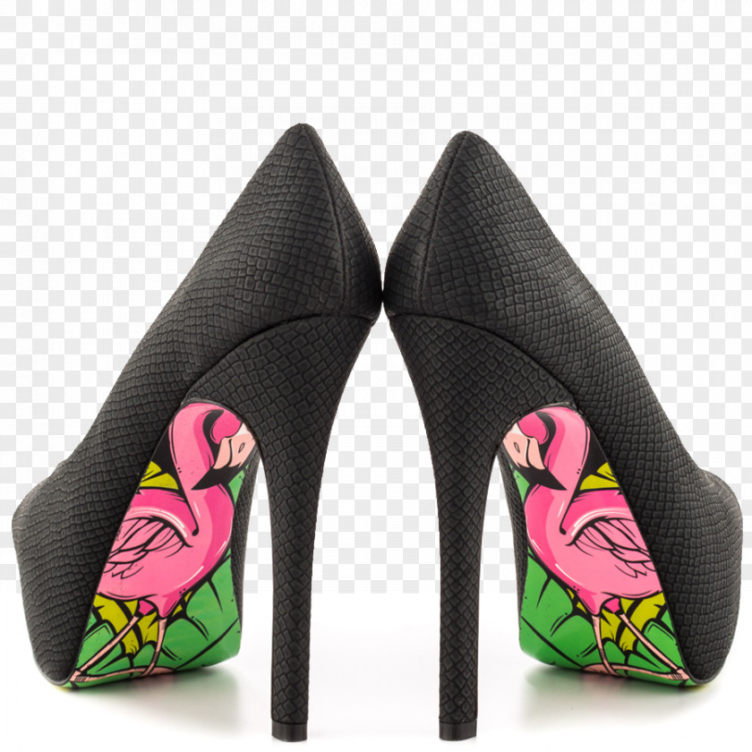 Design High-heeled Shoe Pink M PNG