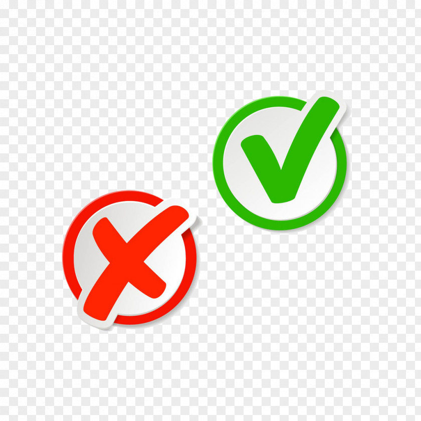 Check Mark And Cross PNG mark and cross clipart PNG