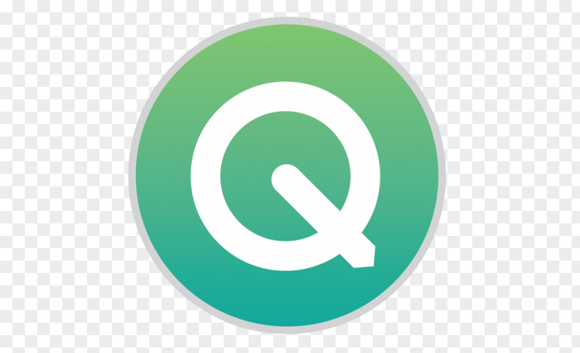 Quicktime Trademark Symbol Aqua PNG