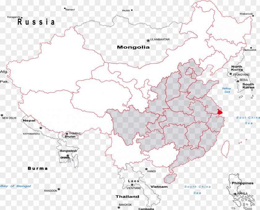 Safe China Provinces Of World Map Blank PNG