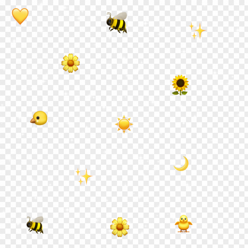 Yellow Aesthetic Psd Honey Bee Aesthetics Image Sticker Drawing PNG