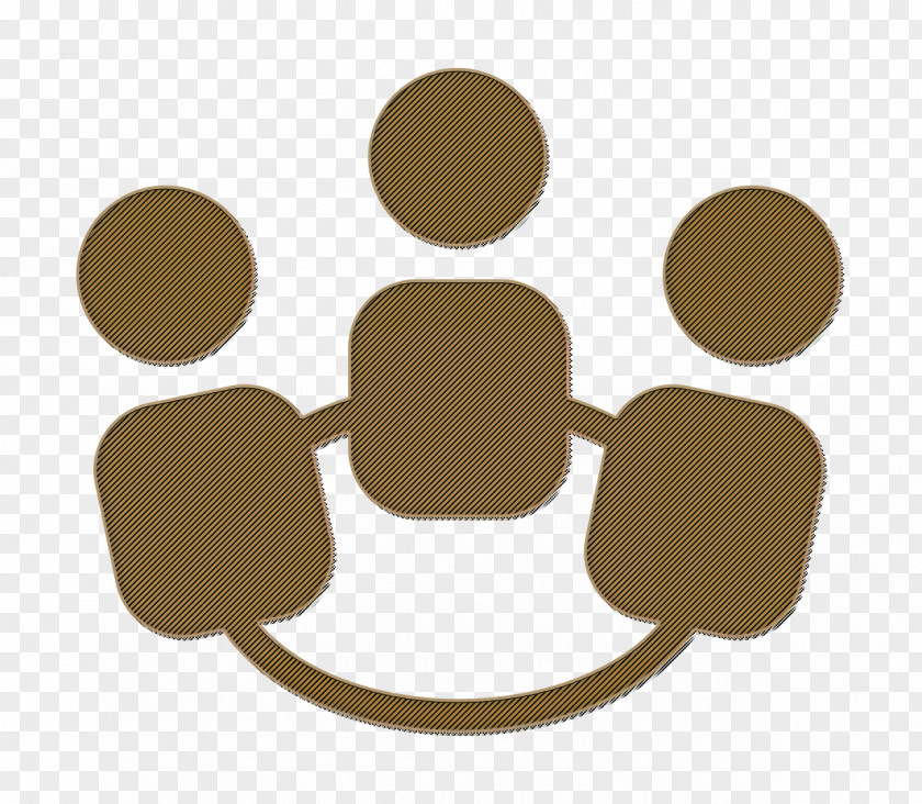 Beige Brown Community Icon WebDev SEO Group PNG