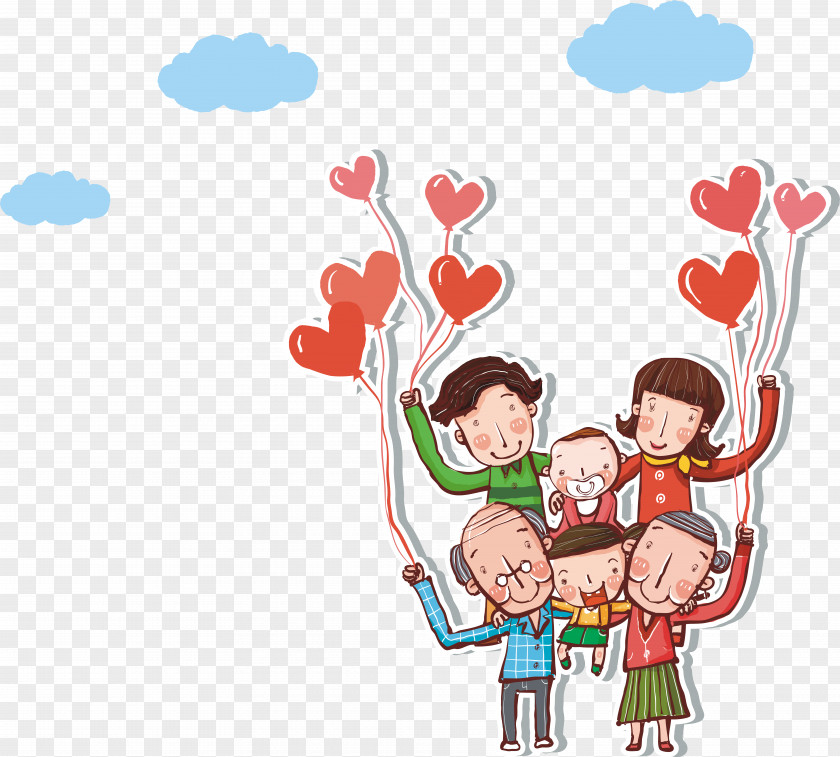 Family Vector Illustration Poster PNG