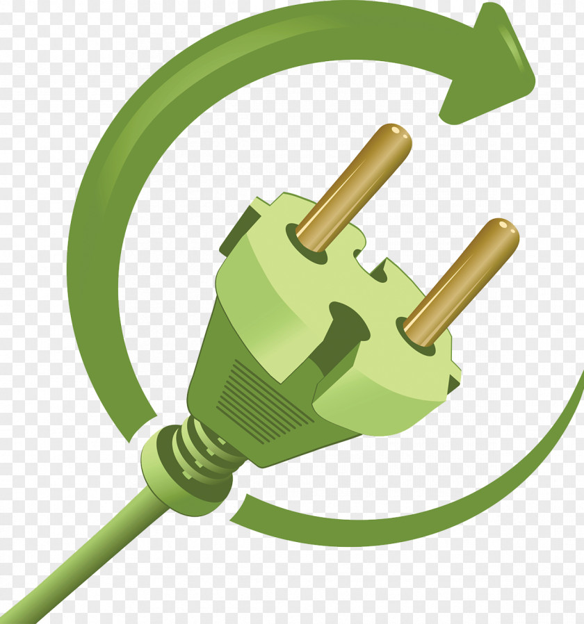 Green Energy-saving Power Plug Energy Conservation AC Plugs And Sockets Supply PNG