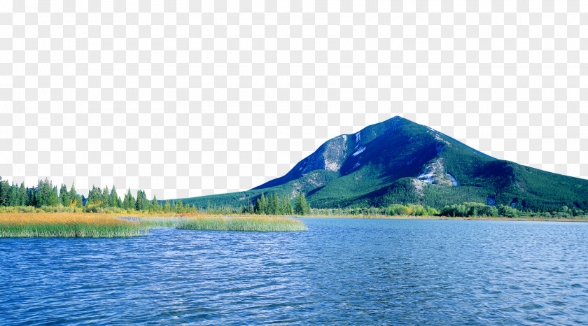 Scenic Mountain Lake Stock 1080p High-definition Television Video Wallpaper PNG