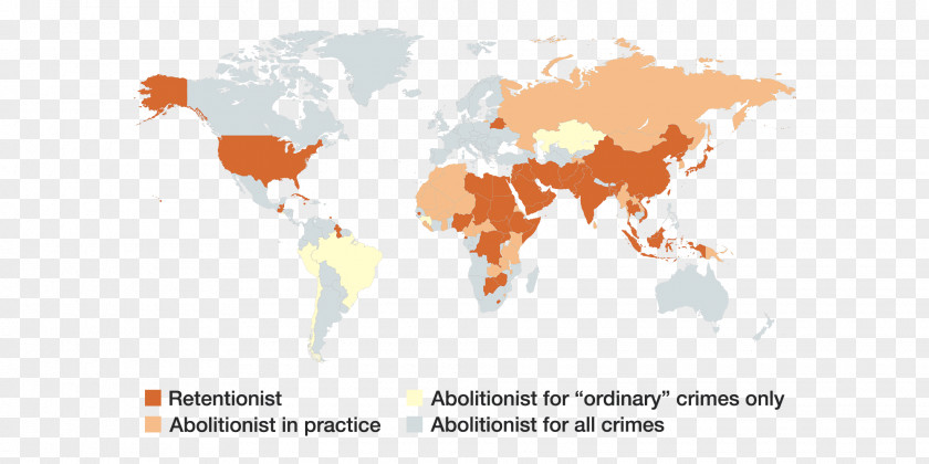 Around The World Map United States Capital Punishment Death Row PNG