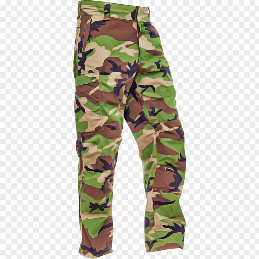 Clothing Military Camouflage Green Trousers PNG