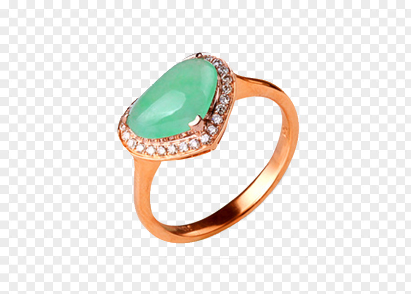 Colorful Charms Ice Kind Of Apple Green Heart-shaped Ring Emerald Diamond Gold PNG