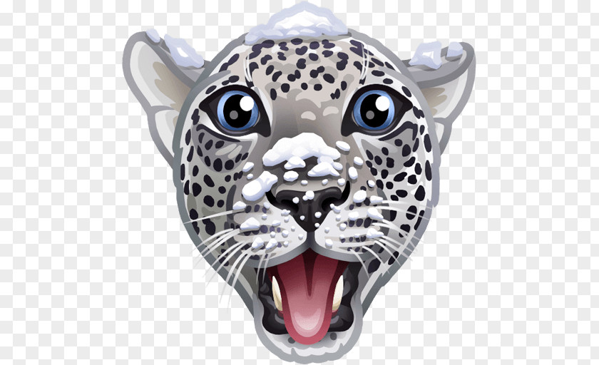 Leopard Snow Sticker Animal PNG