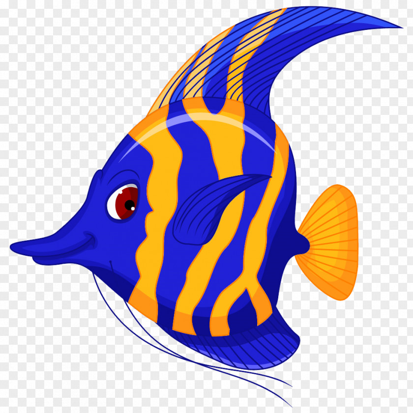 One Fish Angelfish Cartoon Clip Art PNG