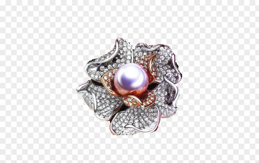 Pearl Flower Jewelry Advertising Earring U9996u98fe Bijou Jewellery PNG