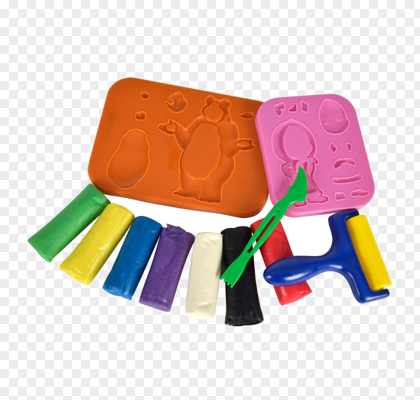 Toy Masha Play-Doh White Pink Plasticine PNG