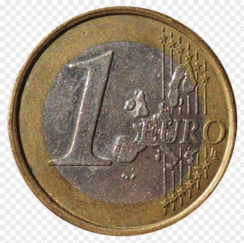 Euro 1 Coin Game Currency Coins PNG