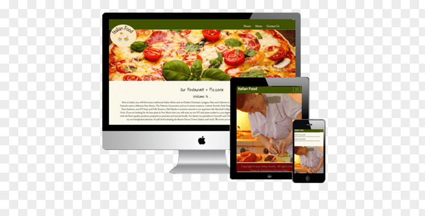 Restaurant Food Item Pizza Display Advertising Device Multimedia PNG