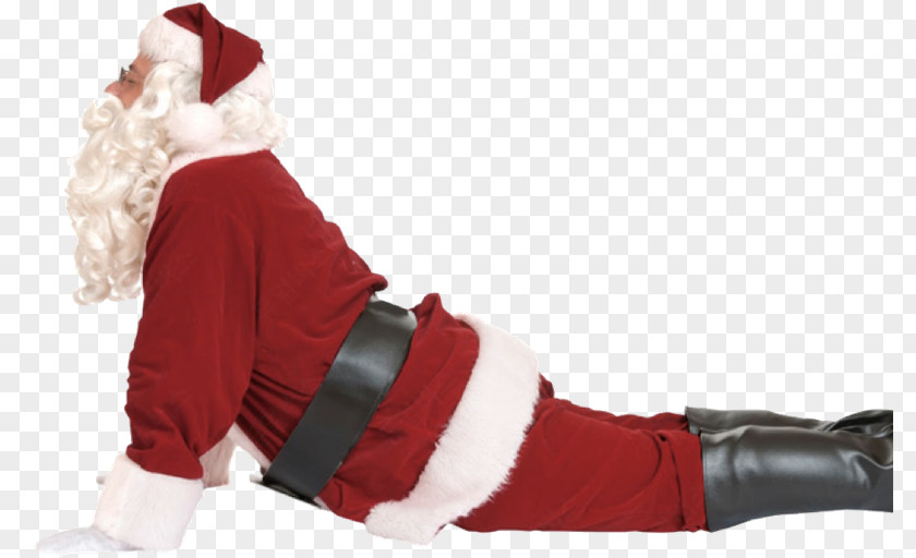 Santa Claus Takes The Bell Ashtanga Vinyasa Yoga Christmas Meditation PNG