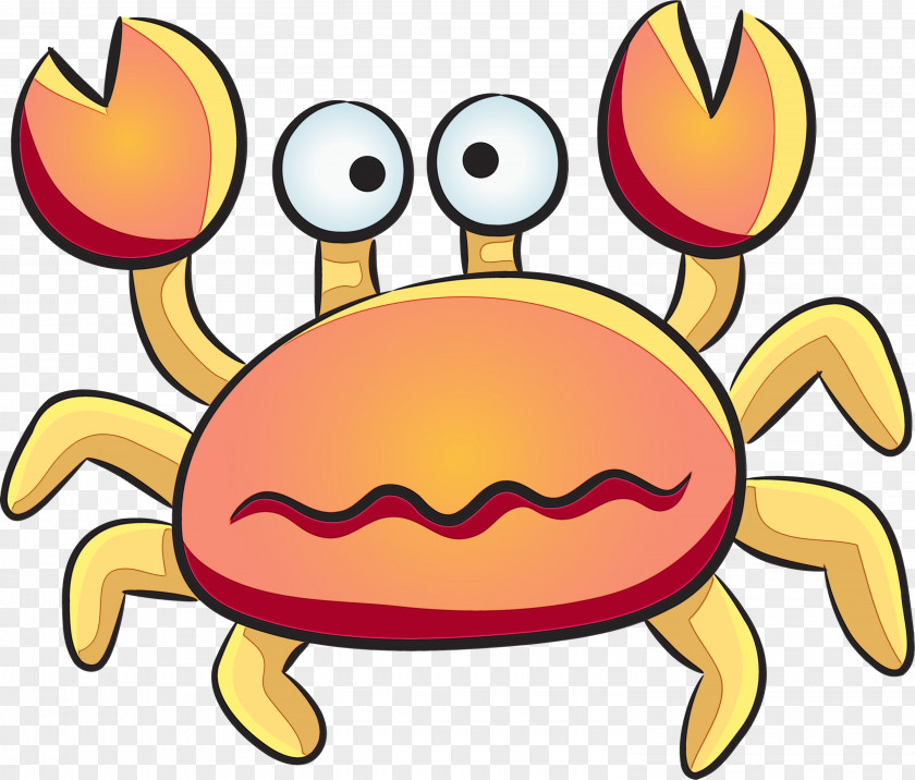 Tortoise Happy Crab Clip Art Cartoon Yellow Dungeness PNG