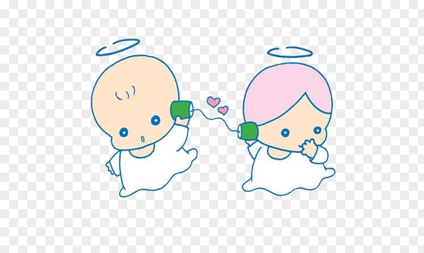 Angelic Child Falling In Love Cartoon Comics PNG