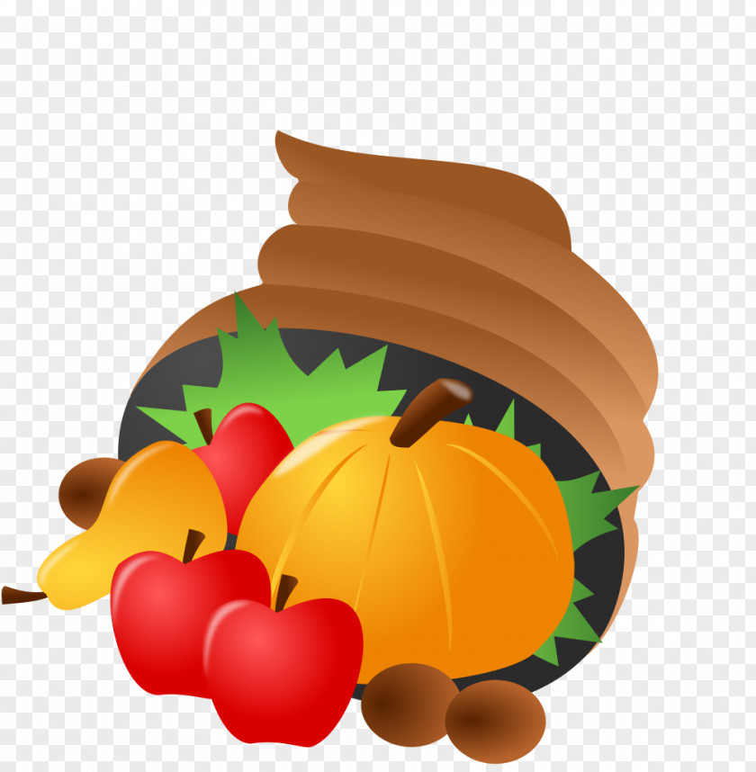 Cornucopia Food And Art Turkey Meat Thanksgiving Day Dinner Game PNG