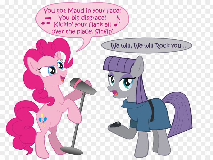 English 1301 Pie Pony Pinkie Horse Maud Illustration PNG