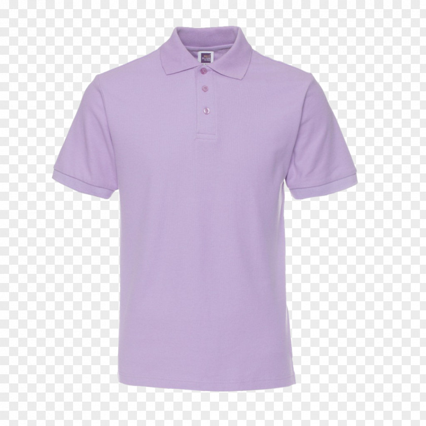 Purple Short Sleeve T-shirt Polo Shirt Collar PNG